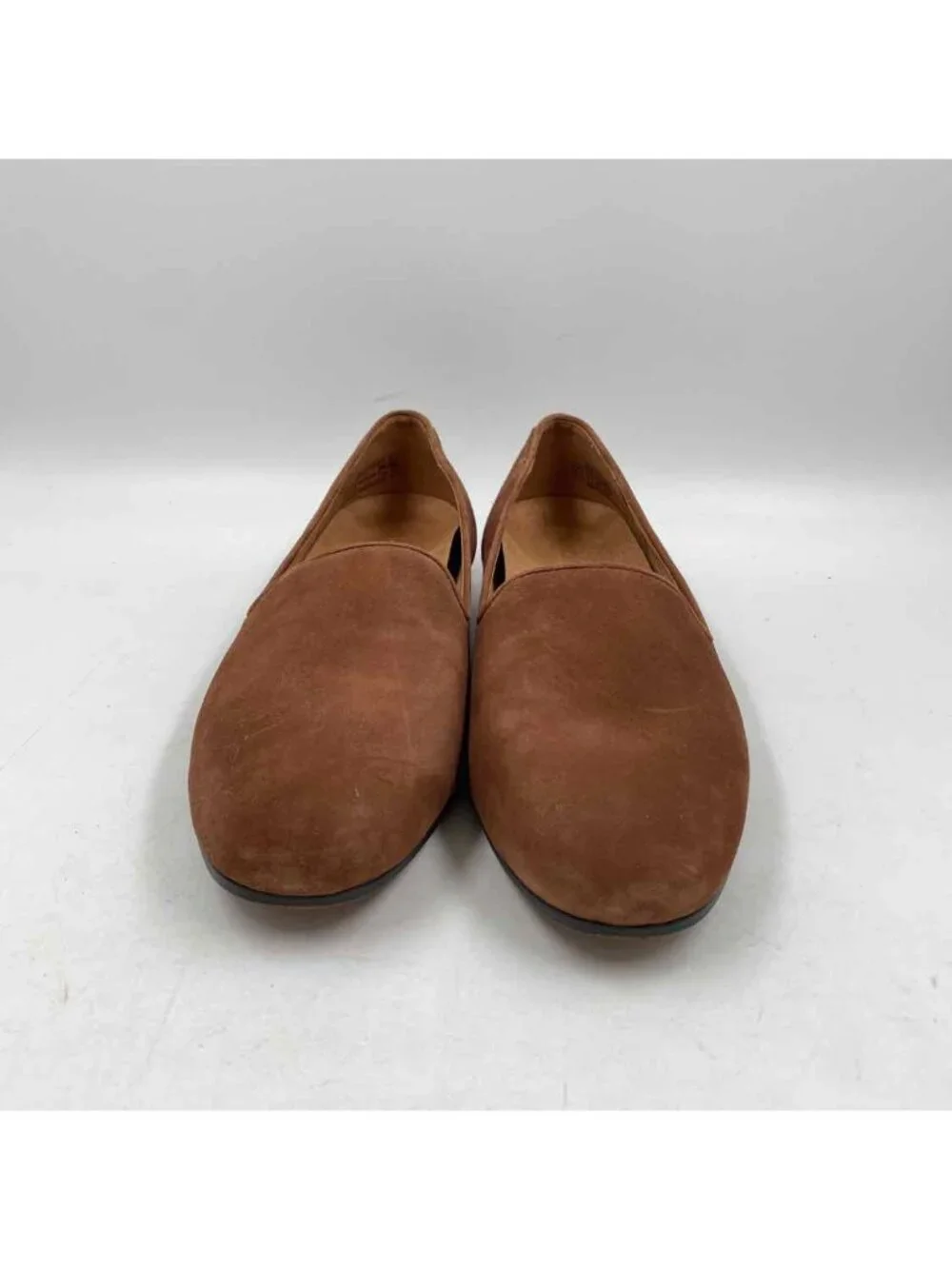vionic Willa II Suede Tan Women's Shoe Size 7.5 Caramel Solid Flats